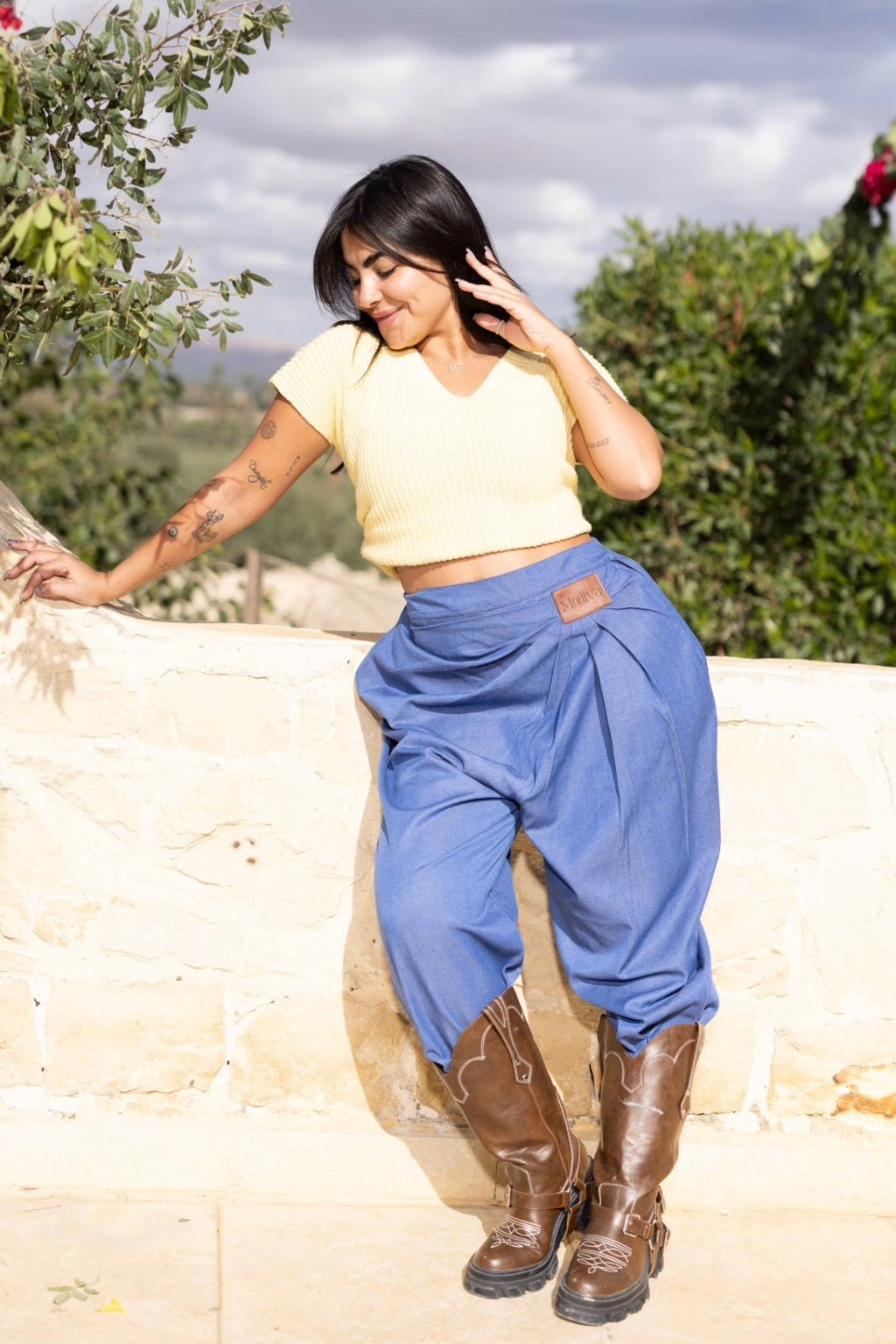 modiva draped pants