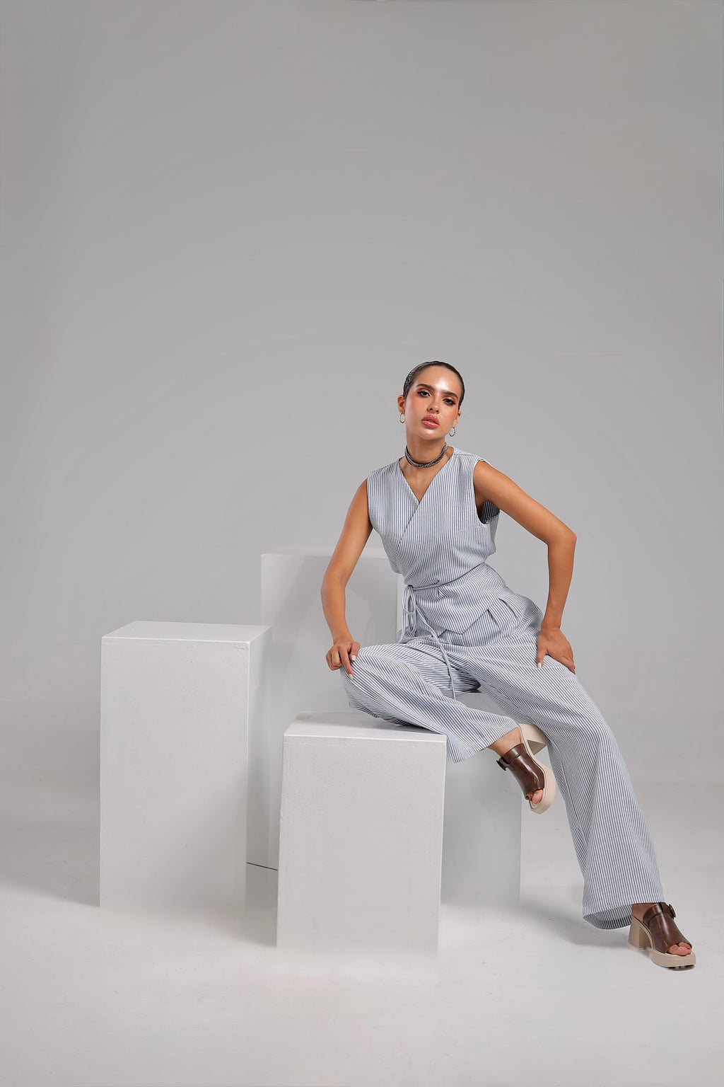 Linen Wrap suit
